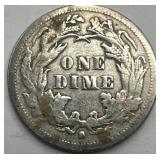 1876 Seated Liberty Dime
