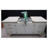 HITACHI 10" (255mm) C10FS SLIDE COMPOUND SAW + WOODEN TABLE