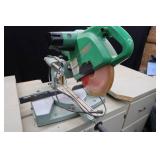 HITACHI 10" (255mm) C10FS SLIDE COMPOUND SAW + WOODEN TABLE