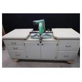 HITACHI 10" (255mm) C10FS SLIDE COMPOUND SAW + WOODEN TABLE