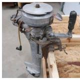 VINTAGE WIZARD 2HP OUTBOARD BOAT MOTOR