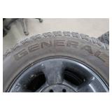 SET OF 4 TIRES. 2 HANKOOK, AND 2 GENERAL GRABBER