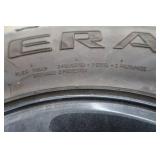 SET OF 4 TIRES. 2 HANKOOK, AND 2 GENERAL GRABBER