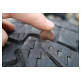 SET OF 4 TIRES. 2 HANKOOK, AND 2 GENERAL GRABBER