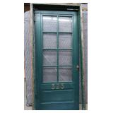DOUBLE SOLID WOOD DOORS, FRAME, AND COOL HARDWARE
