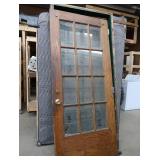 DOUBLE SOLID WOOD DOORS, FRAME, AND COOL HARDWARE