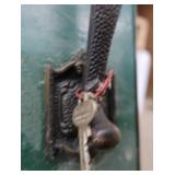 DOUBLE SOLID WOOD DOORS, FRAME, AND COOL HARDWARE