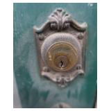 DOUBLE SOLID WOOD DOORS, FRAME, AND COOL HARDWARE