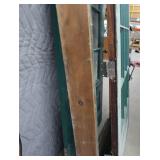 DOUBLE SOLID WOOD DOORS, FRAME, AND COOL HARDWARE