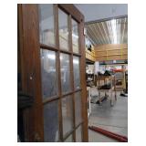 DOUBLE SOLID WOOD DOORS, FRAME, AND COOL HARDWARE