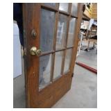DOUBLE SOLID WOOD DOORS, FRAME, AND COOL HARDWARE