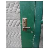 DOUBLE SOLID WOOD DOORS, FRAME, AND COOL HARDWARE