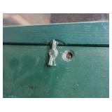 DOUBLE SOLID WOOD DOORS, FRAME, AND COOL HARDWARE