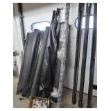 LOT OF 4 TONNEAU COVERS SIDE RAILS AND HARDWARE
