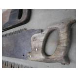 VERY VINTAGE LOT OF 3 TIMBER HAND SAWS