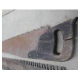 VERY VINTAGE LOT OF 3 TIMBER HAND SAWS