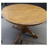 42" OAK ROUND TABLE