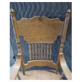 2 OAK SPINDLE CHAIRS