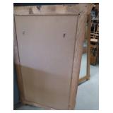 TWO IDENTICAL WOODEN FRAME MIRRORS