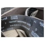 HEAVY DUTY PLASTIC TOOL BOX WITH LARGE BELT SANDING PAPER