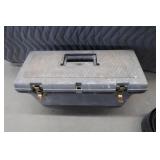 HEAVY DUTY PLASTIC TOOL BOX WITH LARGE BELT SANDING PAPER