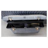HEAVY DUTY PLASTIC TOOL BOX WITH LARGE BELT SANDING PAPER