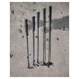 Assorted golf clubs with travel bag and nike golf shoes (adult clubs)