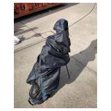 Assorted golf clubs with travel bag and nike golf shoes (adult clubs)