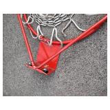 Outdoor basketball rim and net
