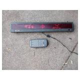 Remote control LED sign