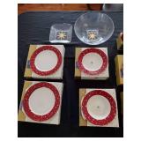 Red Galaxy Holiday Dinnerware