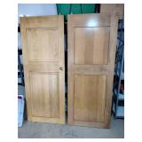 Large wood doors