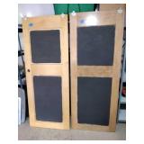 Large wood doors
