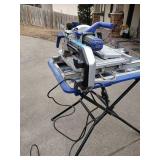 Kobalt wet saw 7” blade with stand