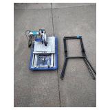 Kobalt wet saw 7” blade with stand