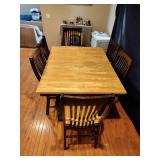 Wood dinning room table