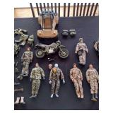 Vintage G.I. Joe action figures and accessories