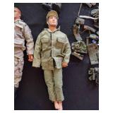 Vintage G.I. Joe action figures and accessories