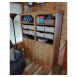 Wood shelve unit