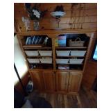 Wood shelve unit