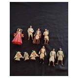 Vintage 90s Star Wars Yoda, Qui-Gon Jinn, and Mace Windu