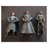 Vintage 90s Star Wars Darth Vader, Darth Sidious, and Darth Maul