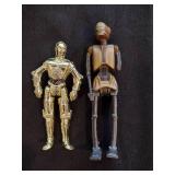 Vintage 90s Assorted Star Wars figures.