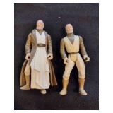 Vintage 90s Star Wars Obi-wan and Luke Skywalker