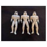 Vintage 90s Star Wars figures storm troopers