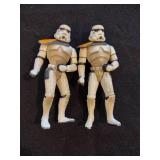 Vintage 90s Star Wars figures storm troopers