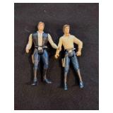 Vintage 90s star-wars figures with 1977 R2D2