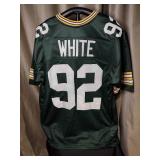 New White #92 GB Packers mesh jersey size XL