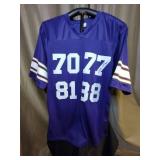 Autographed Purple People Eaters MN Vikings mesh jersey signed by Carl Eller, Gary Larson & Alan Page