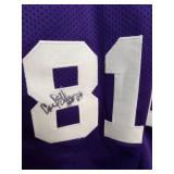 Autographed Purple People Eaters MN Vikings mesh jersey signed by Carl Eller, Gary Larson & Alan Page